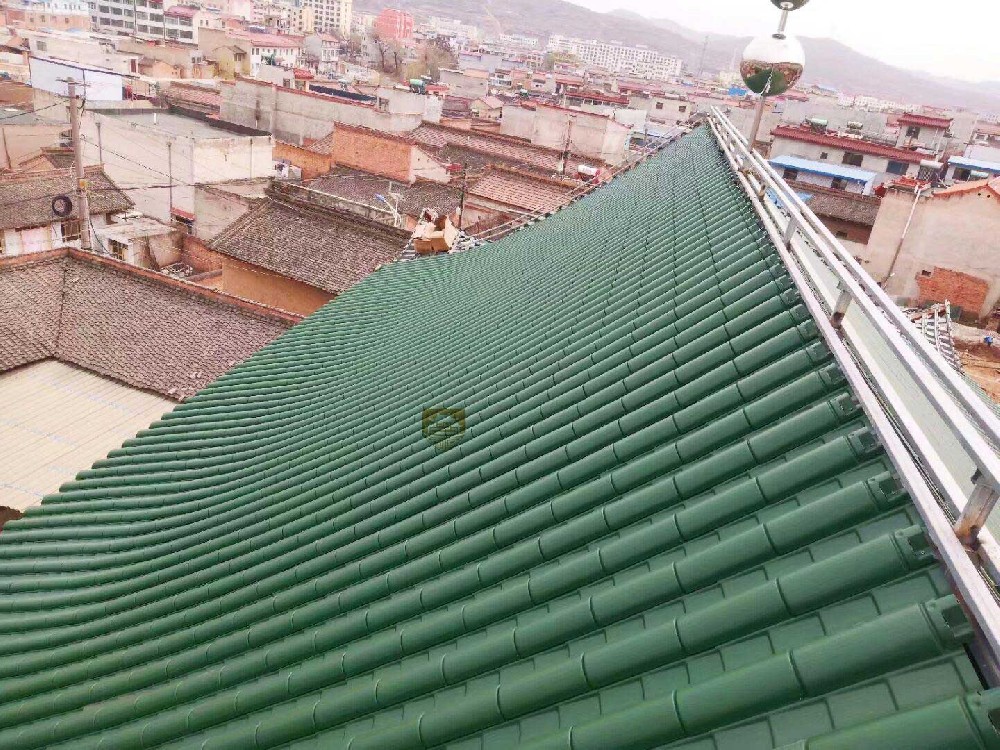 甘肅清真寺院仿古鋁瓦安裝工程