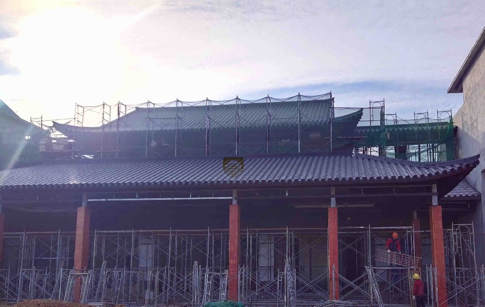 長沙寺廟鋁合金仿古琉璃瓦改造