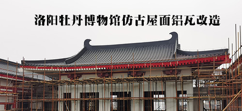 洛陽牡丹博物館仿古金屬屋面瓦工程