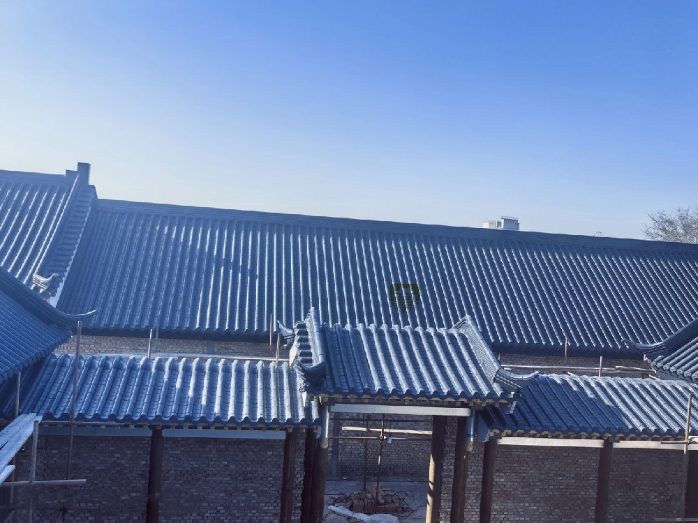 萊州古建合院仿古鋁瓦工程