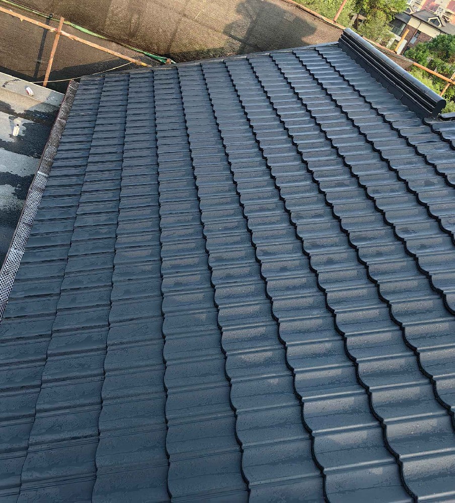 北京地產(chǎn)別墅屋面鋁合金瓦改造安裝