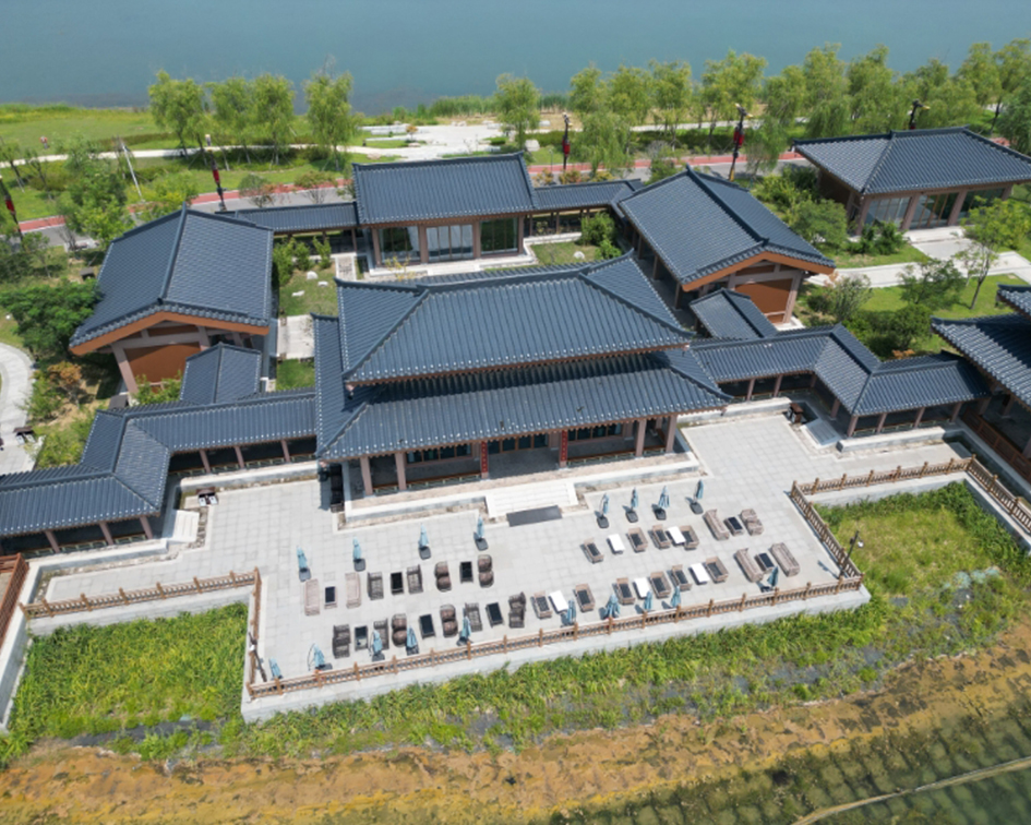 昆明池七夕公園仿古鋁鎂錳瓦屋面工程