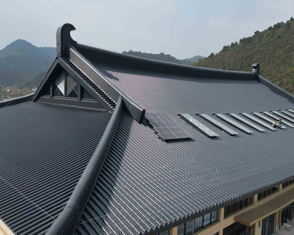 銅川玉華宮仿古金屬瓦屋面改造工程